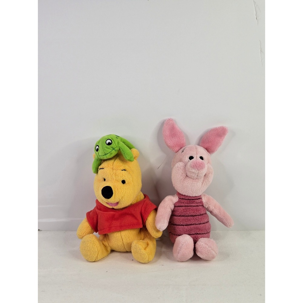 Fisher Price Winnie the Pooh Bean Bag Plush with Frog & Disney Piglet Soft Toy